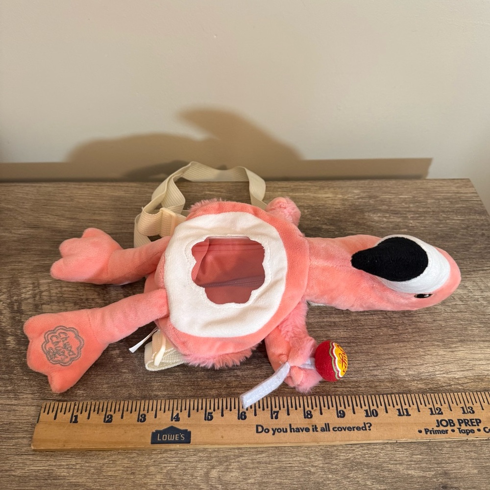 Chupa Chups Lollipop Pink Flamingo Plush Backpack Limited Edition - Picture 10 of 11